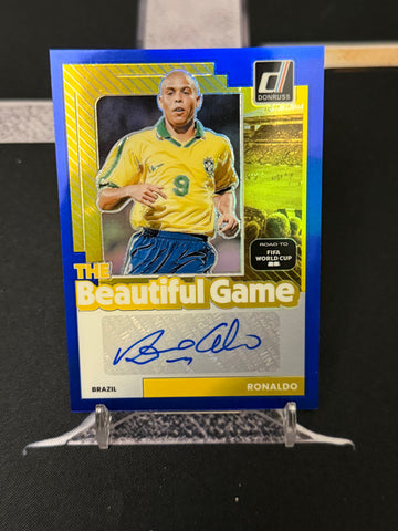 Ronaldo Nazário The Beautiful Game autograph 39/99 front